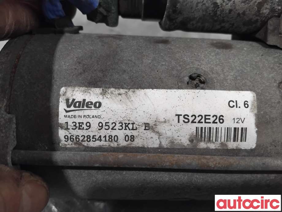 Starter diesel til Peugeot Partner 2015-2019 (Type II, Fase 2) (PEUGEOT|5802AE|TS22E26|9662854180)