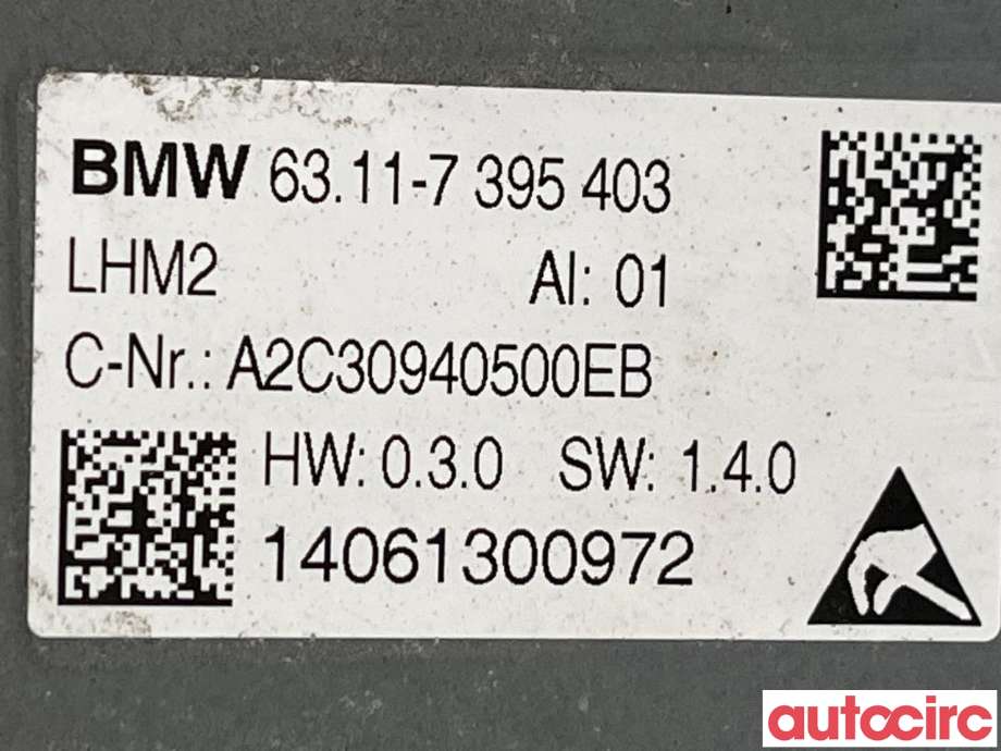 Styreenhet xenon/ballast til BMW 5-Serie 2010-2017 (F10/F11) (F10/F11) (BMW|63117354974)