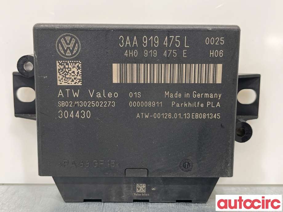 Styreenhet parkering til VW Tiguan 2011-2016 (Type I, Fase 2) (VOLKSWAGEN|3AA919475S|3AA919475L)