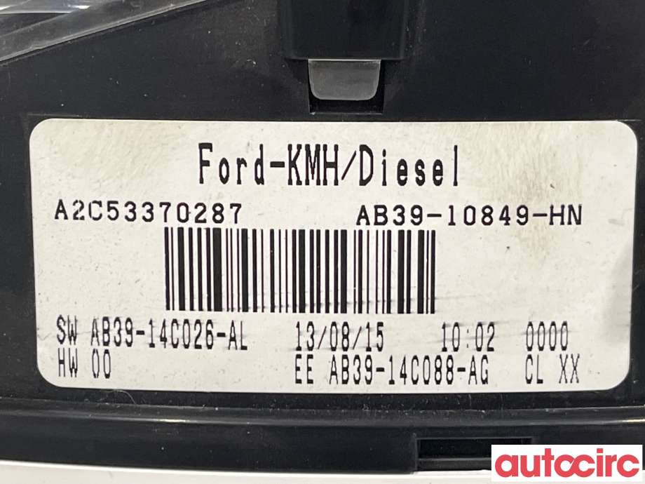 Instrumentpanel til Ford Ranger / Ranger Raptor 2015-2022  (FORD|2052484|AB39-10849-HN)