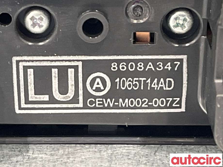 Bryter ruteheis til Mitsubishi Outlander 2015-->> (Type III, Fase 2) (MITSUBISHI|8608A347|)