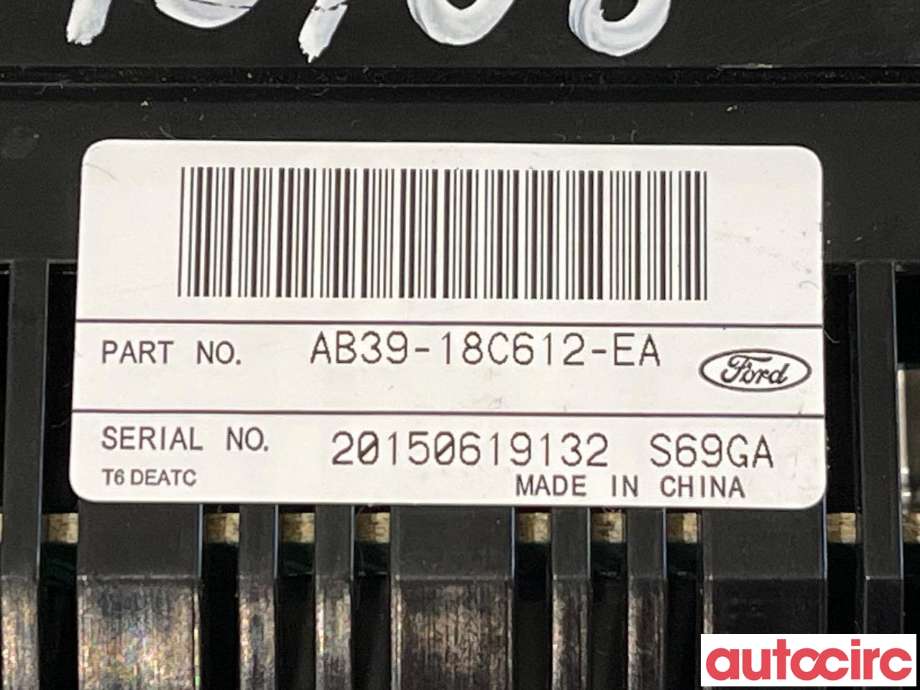 Varmeapparat betjening til Ford Ranger / Ranger Raptor 2015-2022  (FORD|1854327|AB39-18C612-EA)