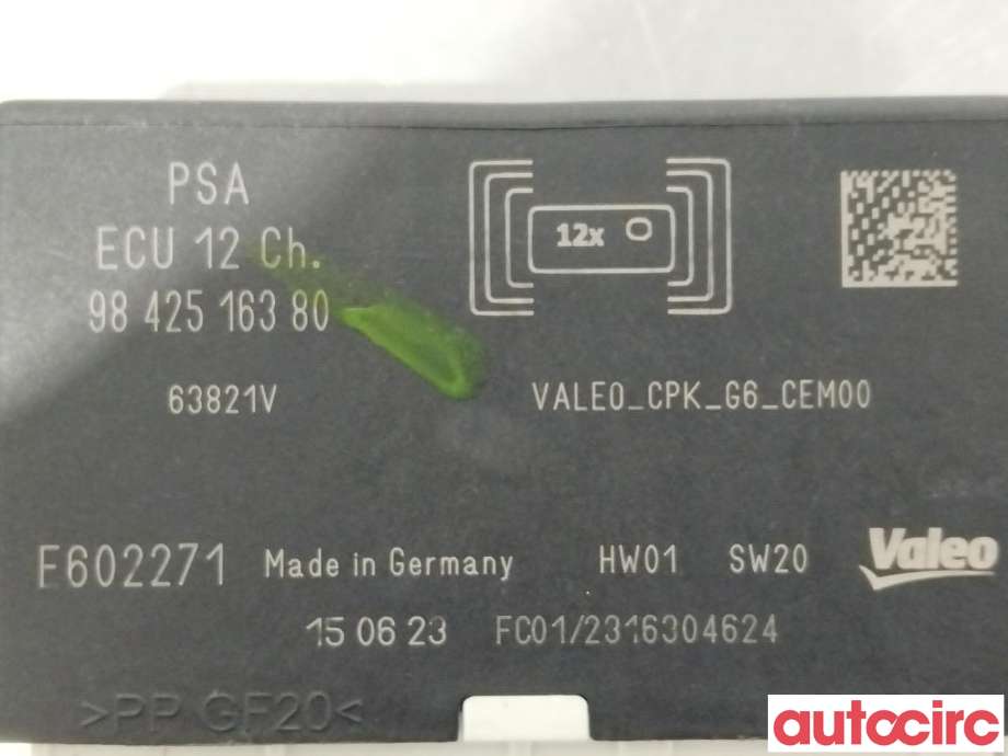 Styreenhet parkering til Opel Mokka E 2020-->> (Type II) (OPEL|1681159780|9842516380)
