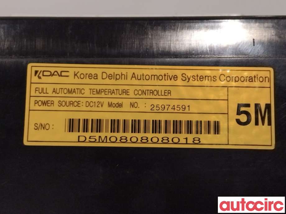 Varmeapparat betjening til Opel Antara 2007-2013 (OPEL|25974591|D5M080808018|20910833)