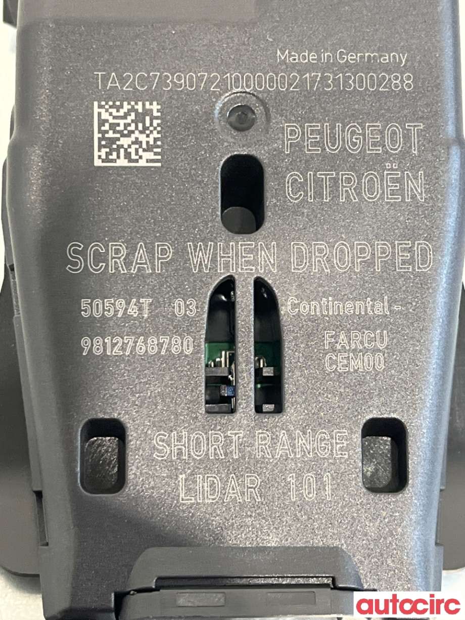 Sensor radar til Peugeot 2008 2013-2019 (Type I)  (PEUGEOT|1617304680|9812768780)