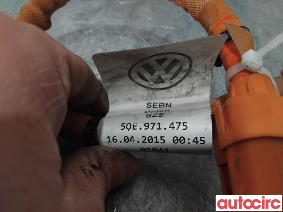Kabel høy volt (HV) hybrid til VW e-Golf 2014-2017 (Fase 1)  (VOLKSWAGEN|5QE971475|)