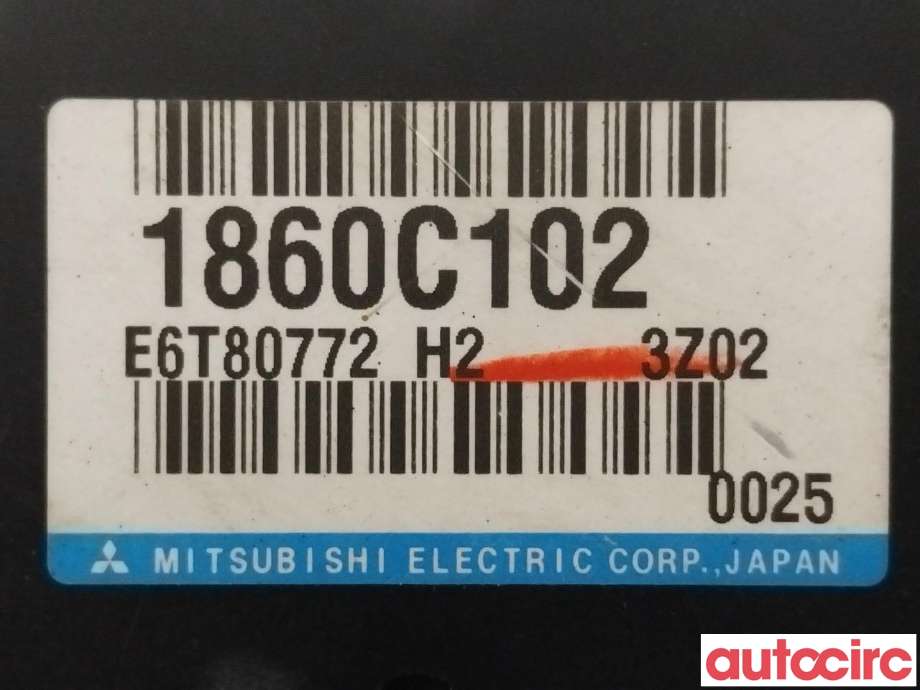 Styreenhet motor til Mitsubishi Outlander 2012-2015 (Type III, Fase 1) (MITSUBISHI|1860C102|E6T80772)