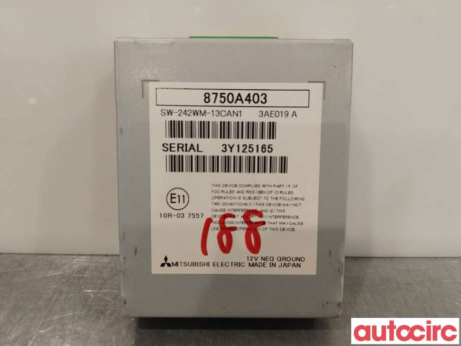 Styreenhet diverse til Mitsubishi Outlander 2012-2015 (Type III, Fase 1) (MITSUBISHI|8750A403)