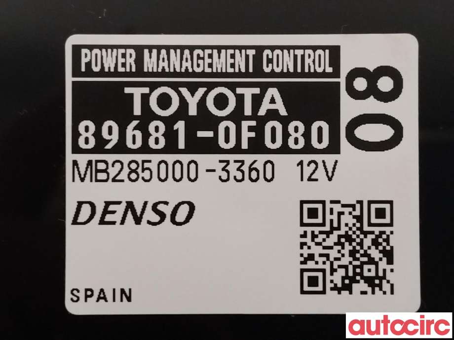 Styreenhet diverse til Toyota Avensis 2015-2019 (Type III, Fase 2)  (TOYOTA|896810F080)