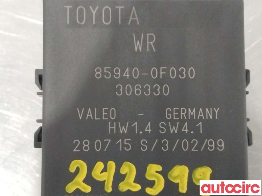Rele diverse til Toyota Avensis 2015-2019 (Type III, Fase 2) (TOYOTA|859400F030)