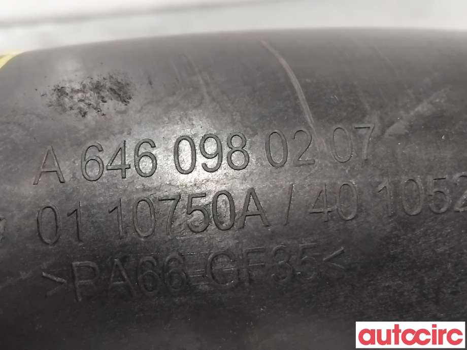 Turbo rør til Mercedes C-Klasse 2007-2011 (Fase 1) (W204) (W204) (MERCEDES|A6460980207|)