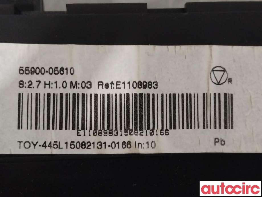 Varmeapparat betjening til Toyota Avensis 2015-2019 (Type III, Fase 2)  (TOYOTA|5590005610)