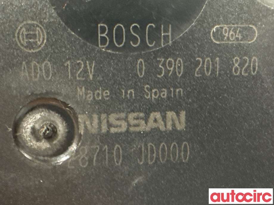 Viskermotor bakrute til Nissan Qashqai 2007-2010 (Type I, Fase 1)  (NISSAN|28710JD000|0390201820)