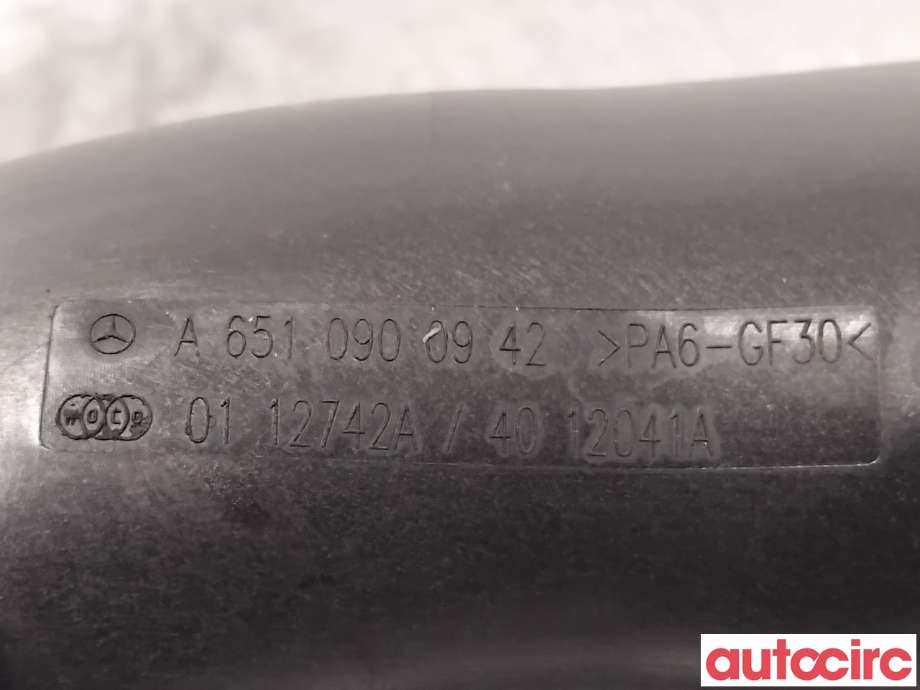 Luftslange innsug til Mercedes ML 2011-2015 (Fase 1) (W166) (W166) (MERCEDES|A6510900942|)