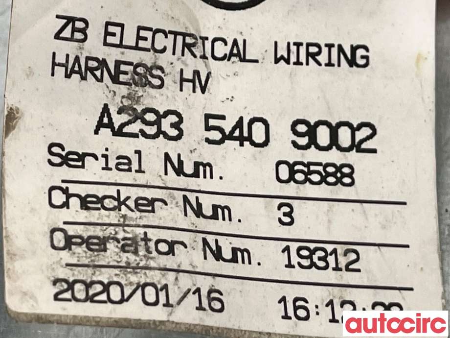 Kabel høy volt (HV) hybrid til Mercedes EQC 2019-->> (MERCEDES|A2935409002|)