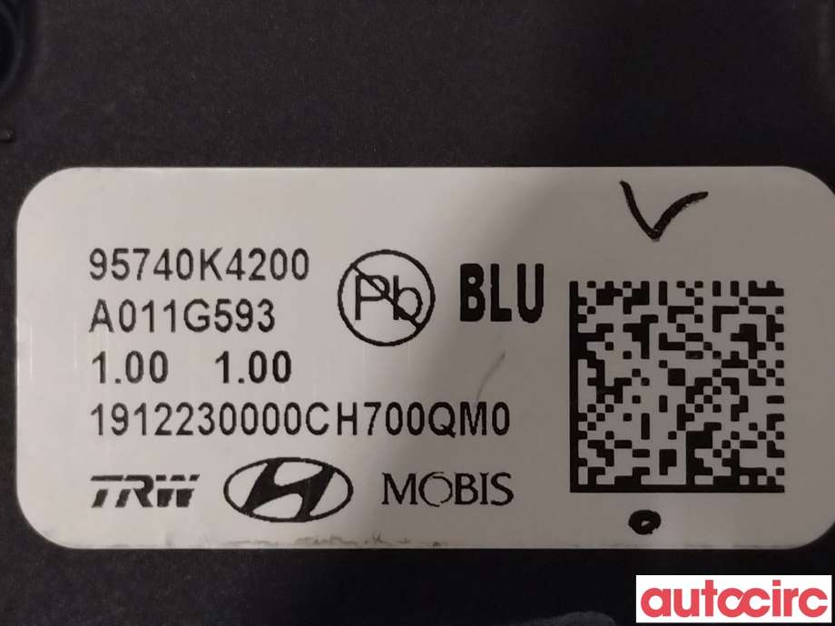 Kamera til Hyundai Kona 2017-2021 (Type I, Fase 1)  (HYUNDAI|95740K4200)