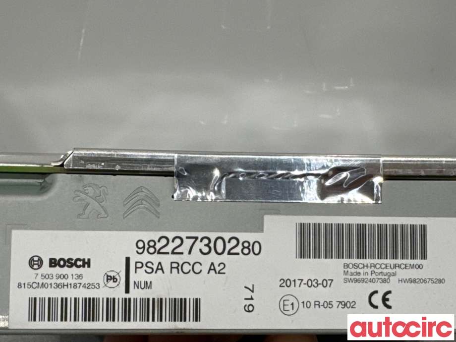 Bilstereo til Peugeot 2008 2013-2019 (Type I)  (PEUGEOT|1623779980|7503900136|9822730280)