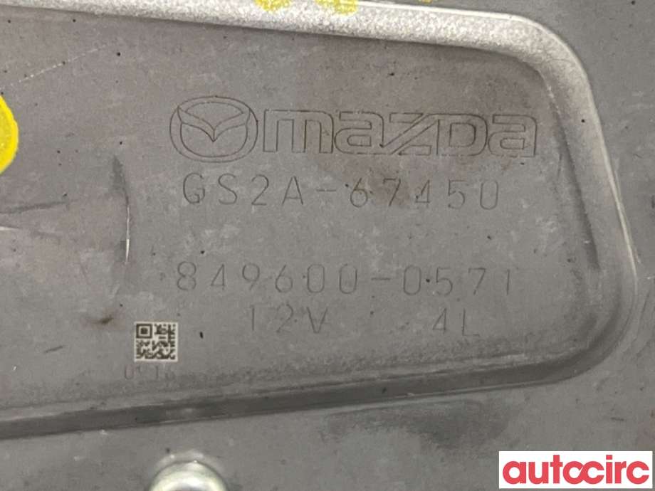 Viskermotor bakrute til Mazda 6 2008-2010 (Type II, Fase 1)  (MAZDA|GS2A-67-450|846900-0571|GS2A-67450)