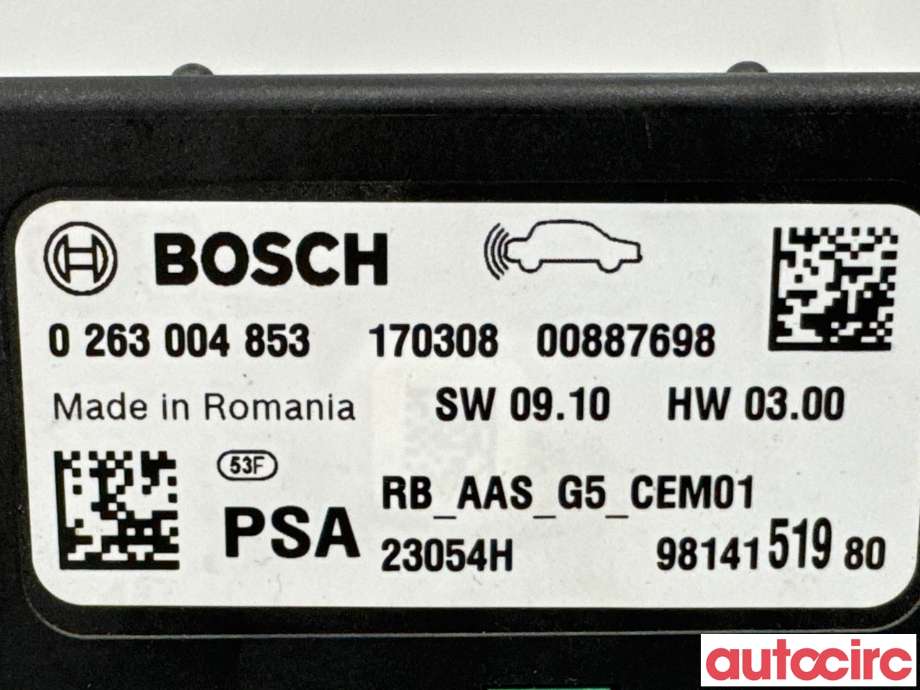 Styreenhet parkering til Peugeot 2008 2013-2019 (Type I) (PEUGEOT|1610380880|0263004853|9814151980)