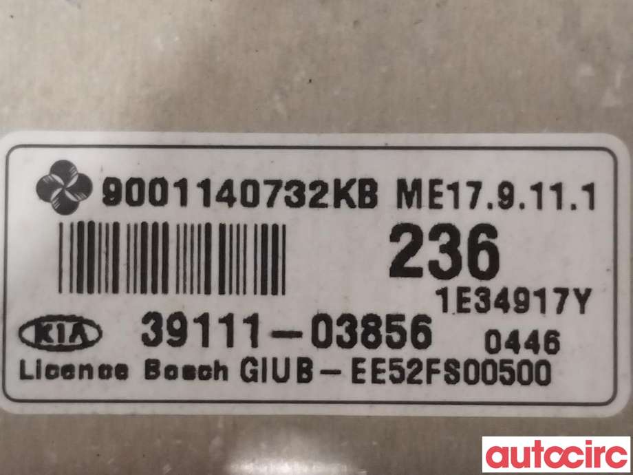Styreenhet motor til Kia Rio 2011-2017 Type III (KIA|3911103856)