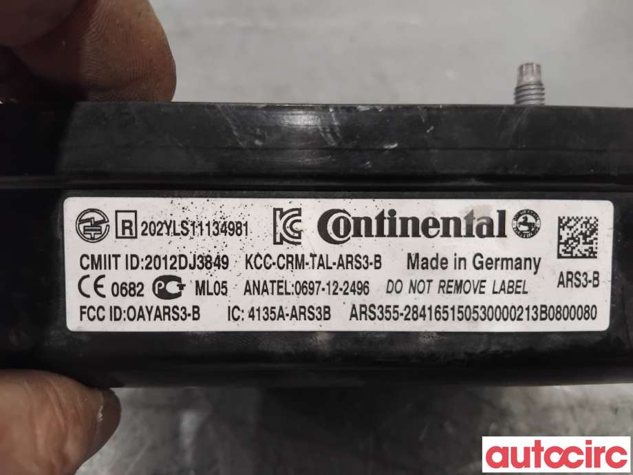 Sensor radar til Mitsubishi Outlander 2012-2015 (Type III, Fase 1)  (MITSUBISHI|8638A092|0697-12-2496)