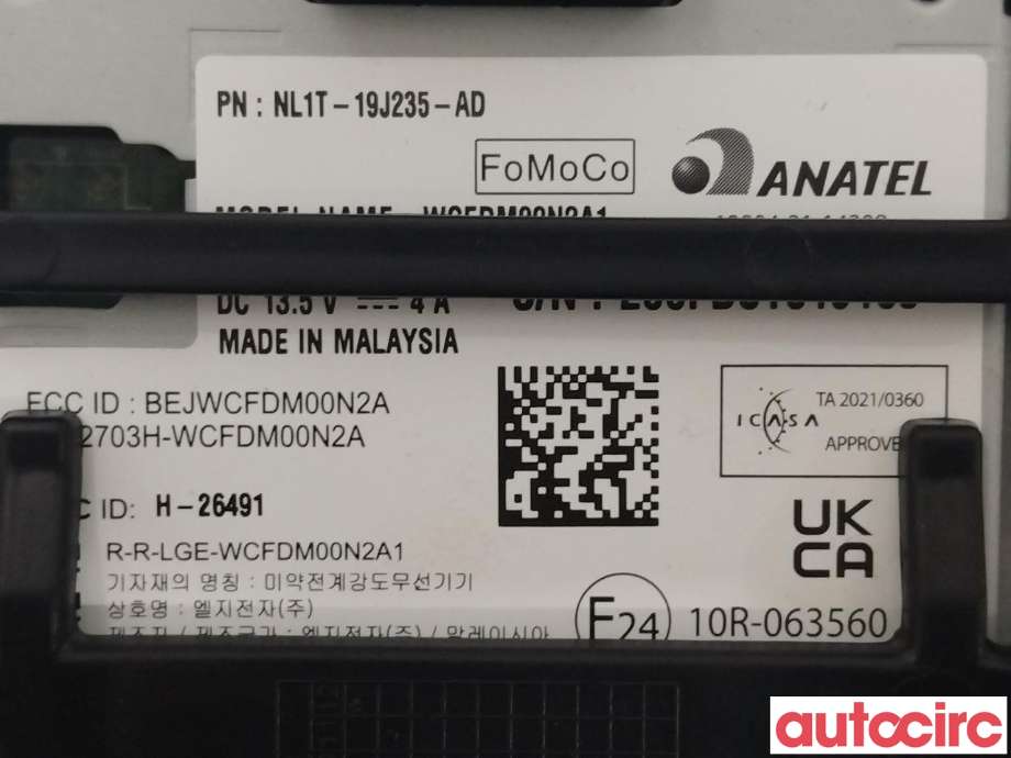 Diverse deler til Ford Ranger / Ranger Raptor 2015-2022 (FORD|2785310|NL1T-19J235-AD)