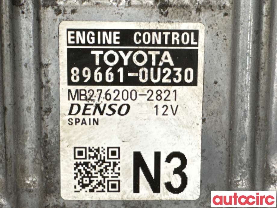 Styreenhet motor til Toyota Yaris 2014-2020 (Type III, Fase 2) (TOYOTA|896610U230|MB276200-2821|89661-0U230)