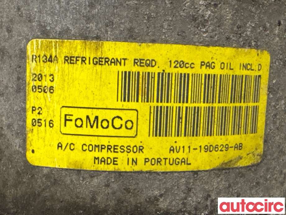 Aircondition kompressor til Ford Fiesta 2013-2017 (Type VI, Fase 2) (FORD|1764088||AV11-19D629-AB)
