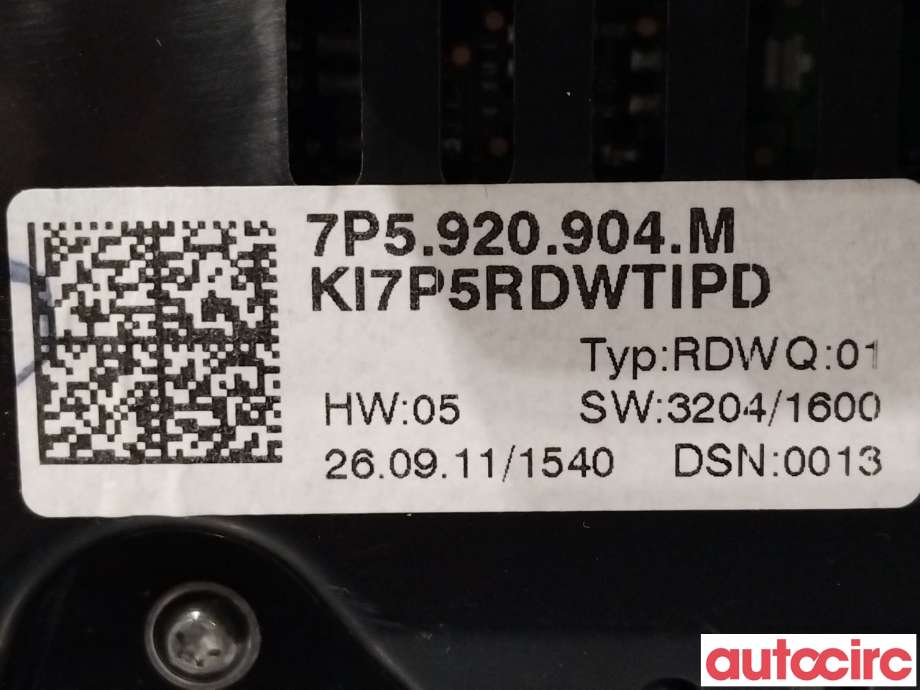 Instrumentpanel til Porsche Cayenne 2010-2017 (92A) (92A) (PORSCHE|95864114413|7P5920904M)