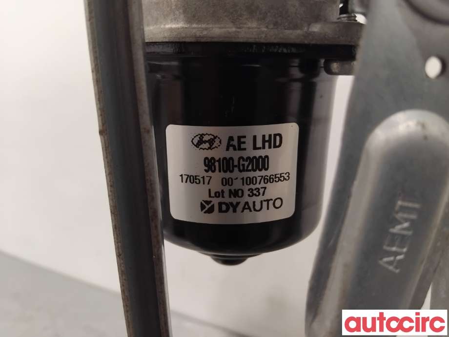 Viskermotor frontrute til Hyundai Ioniq Electric 2016-2019 (Fase 1) (HYUNDAI|98110G2000||98100-G2000)