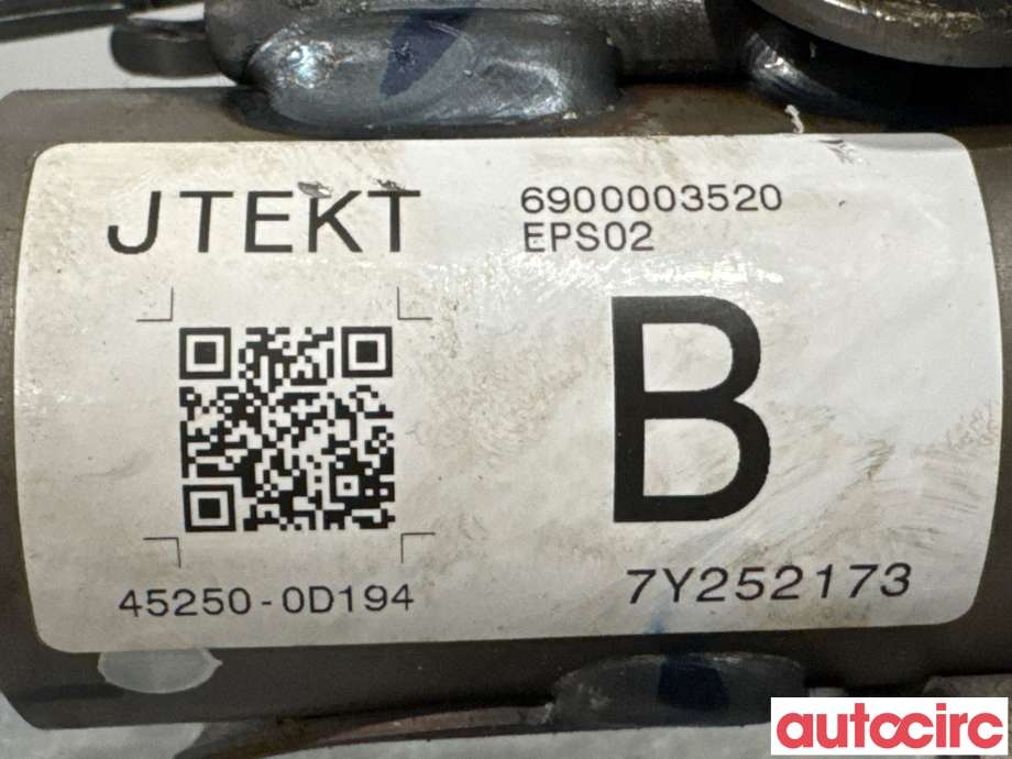 Rattaksel elektrisk servo til Toyota Yaris 2014-2020 (Type III, Fase 2)  (TOYOTA|4520A0D061|6900003520|45250-0D194)