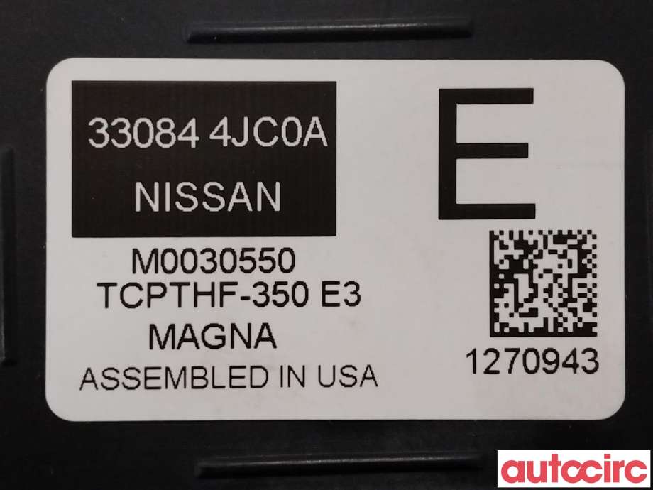 Styreenhet girkasse til Nissan Navara 2016-->> (D23) (D23) (NISSAN|330844JC0A)