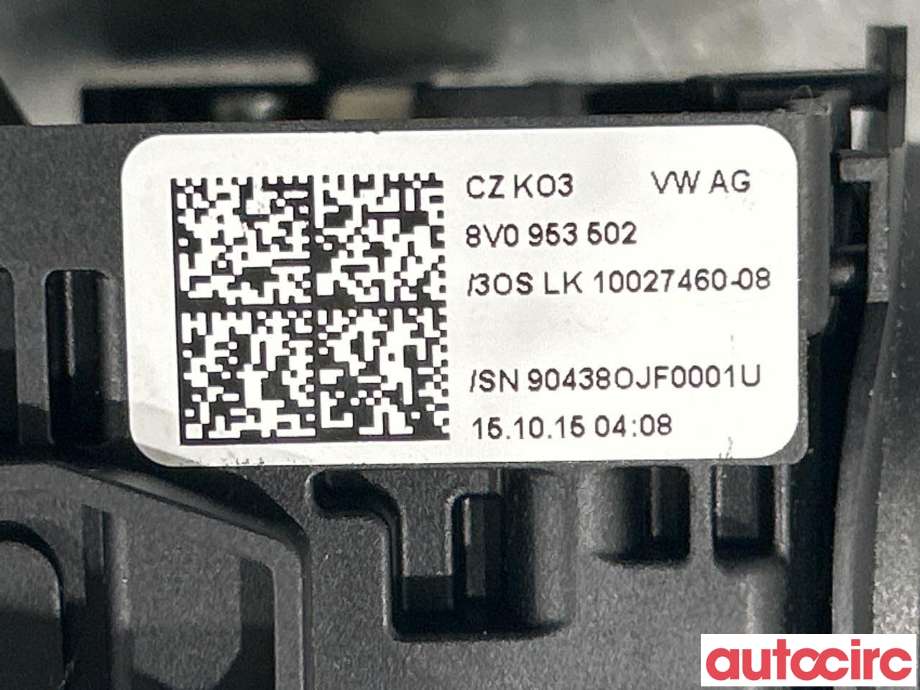 Bryter combi til Audi A3 2012-2016 (Type III, Fase 1)  (AUDI|8V0953502|)