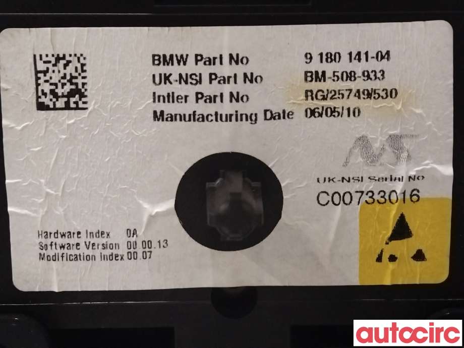 Instrumentpanel til Mini One/Cooper 2007-2014 (R55-57) (R55-57) (MINI|62109233769|9180141)