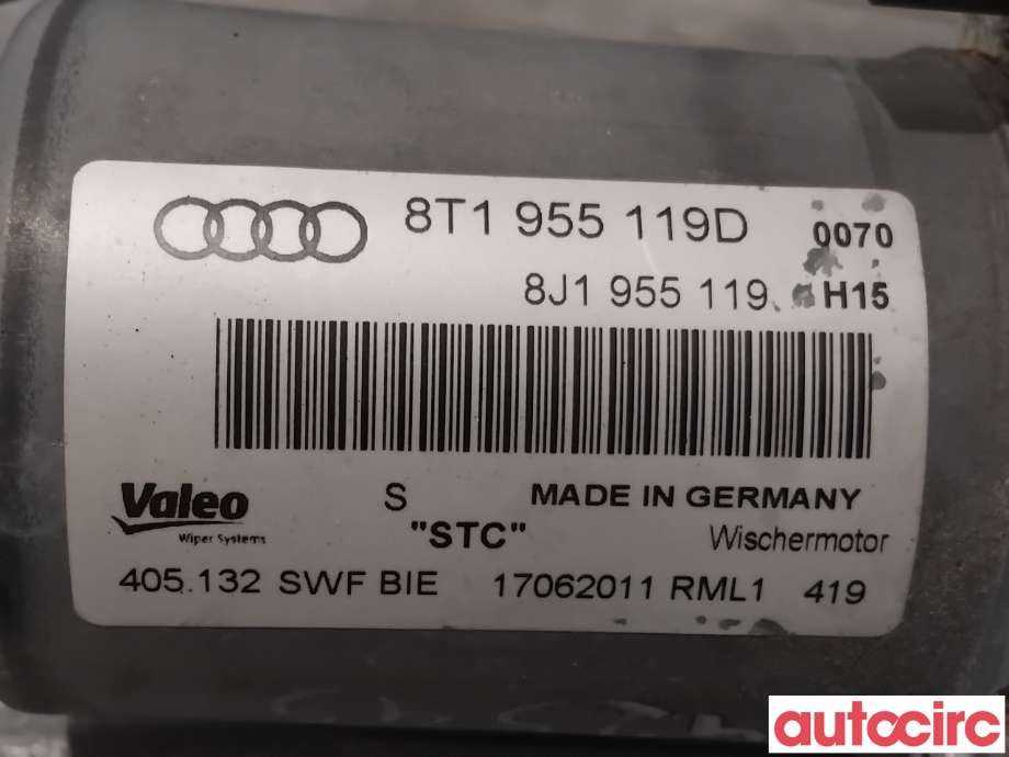 Viskermotor frontrute til Audi A5 2007-2016 (Type I) (AUDI|8T1955023E|405132|8T1955119D)