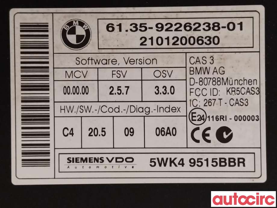 Styreenhet diverse til Mini One/Cooper 2007-2014 (R55-57) (R55-57) (MINI|61359395657|61359226238)