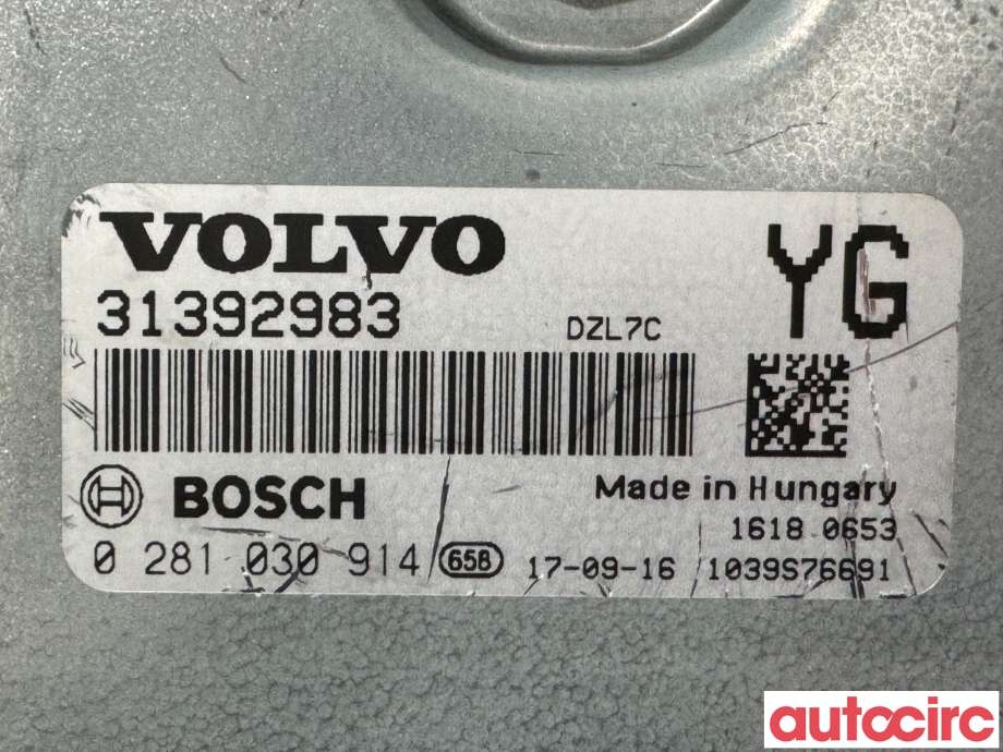 Styreenhet motor til Volvo V60/V60 CC 2013-2018 (Type I, Fase 2)  (VOLVO|36012608|0281030914|31392983)