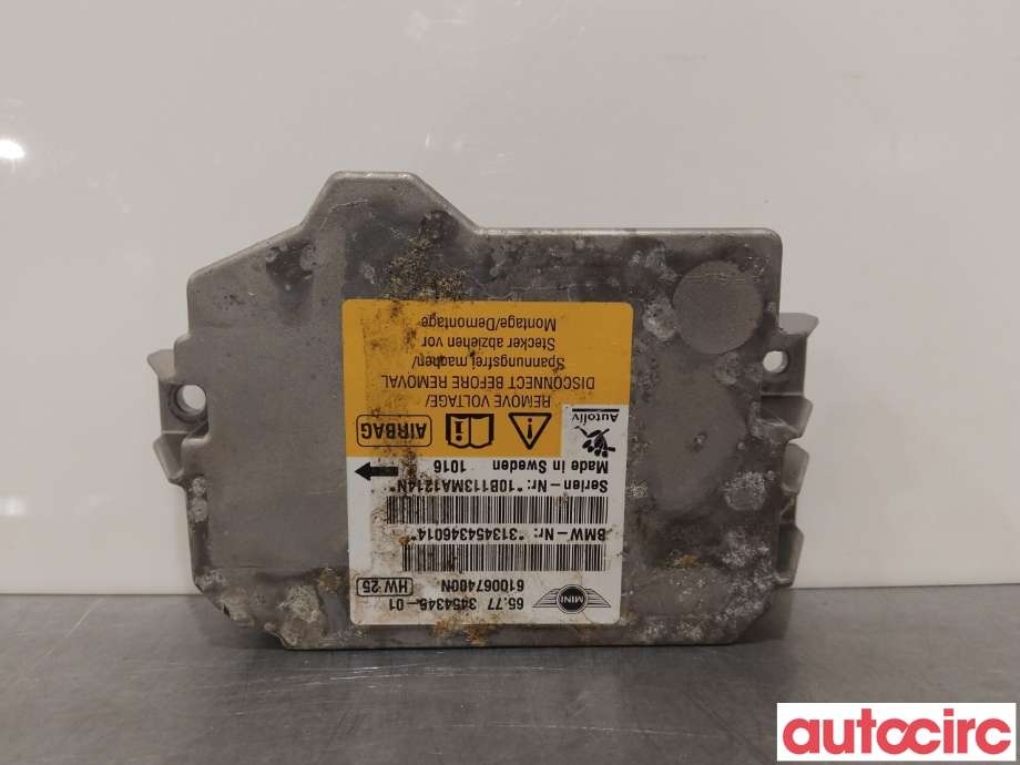 Airbag elektronikk til Mini One/Cooper 2007-2014 (R55-57) (R55-57) (MINI|65779812297|65773454346)