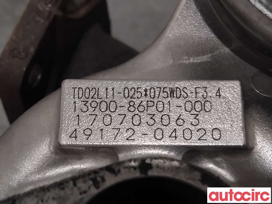 Turbo til Suzuki SX4 S-CROSS 2013-->> (Type II)  (SUZUKI|13900-86P01|49172-04020)