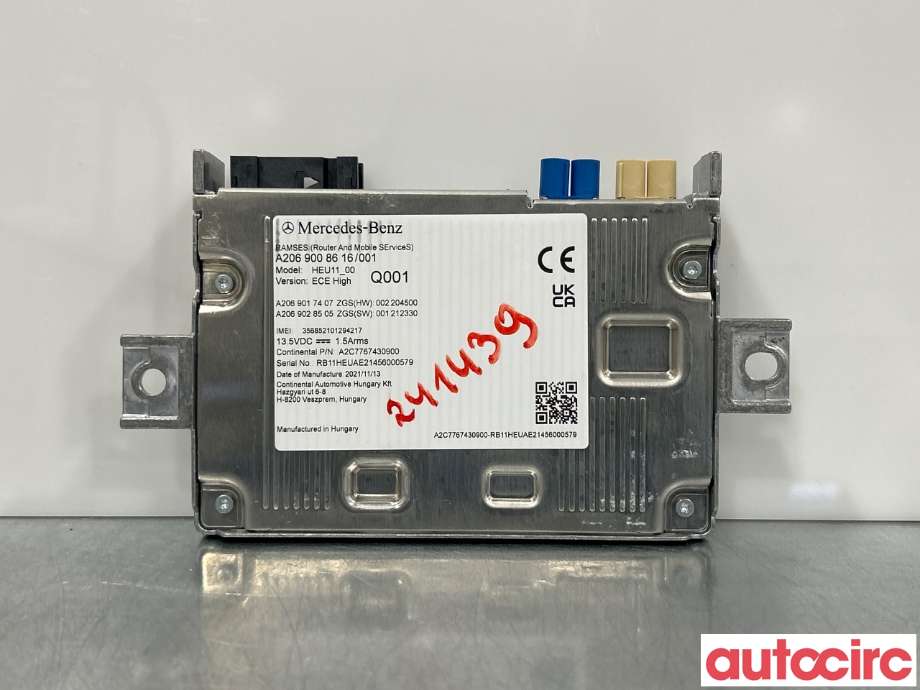 Styreenhet diverse til Mercedes EQS 2021-->> (V297) (V297) (MERCEDES|A2069006423|A2069008616)
