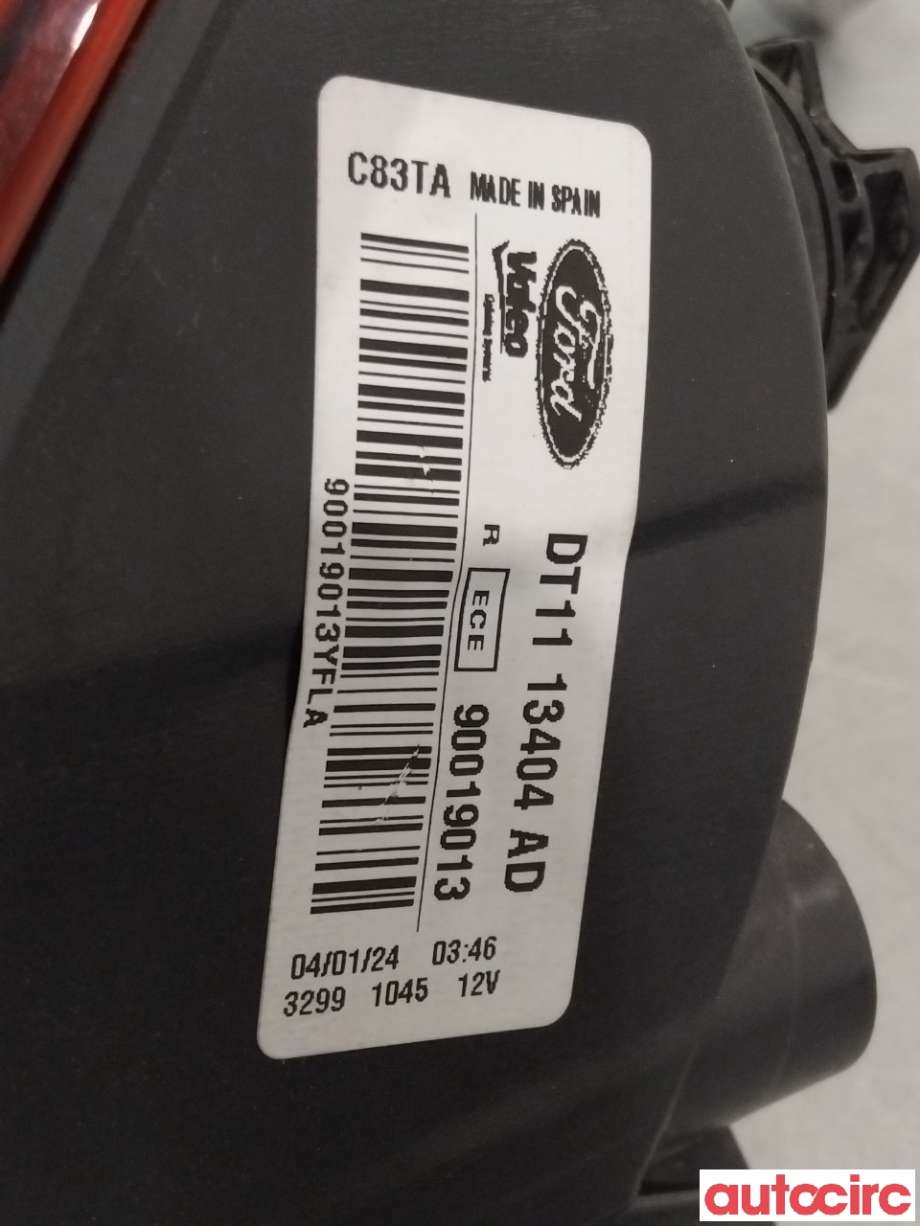 Baklykt høyre til Ford Transit Connect 2018-->> Type II, Fase 2  (FORD|2390058|90019013|DT1113404AD)
