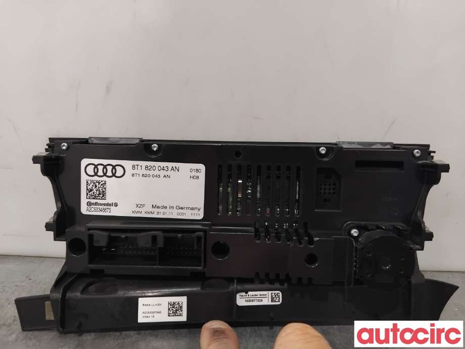 Varmeapparat betjening til Audi Q5 2008-2012 (Type I, Fase 1)  (AUDI|8T1820043AH|A2C53346675|8T1820043AS)