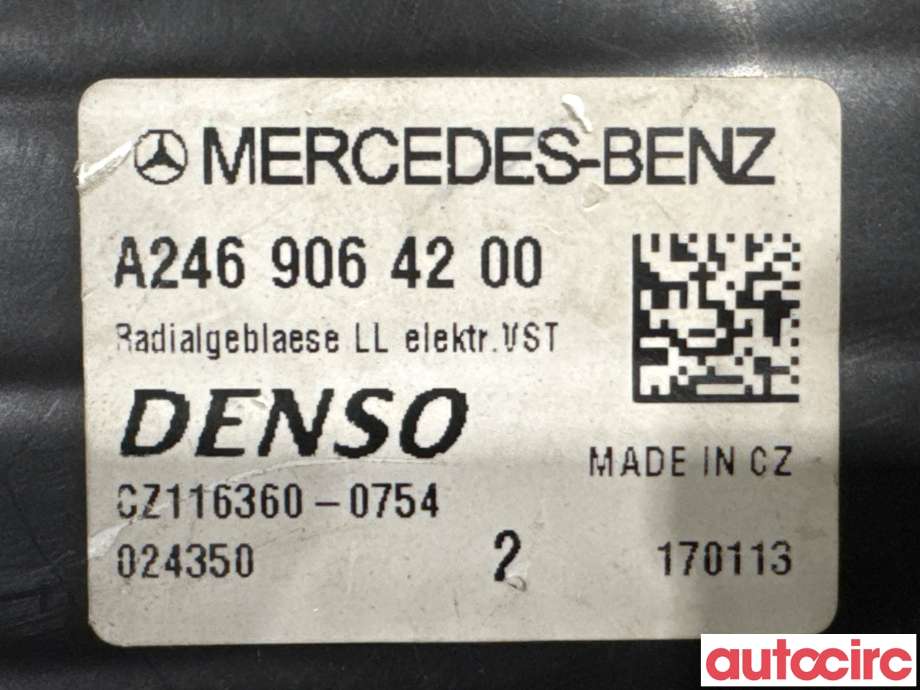 Varmeapparat motor til Mercedes A-Klasse 2012-2018 (W176) (W176) (MERCEDES|A2469064200|CZ116360-0754|A2469061601)