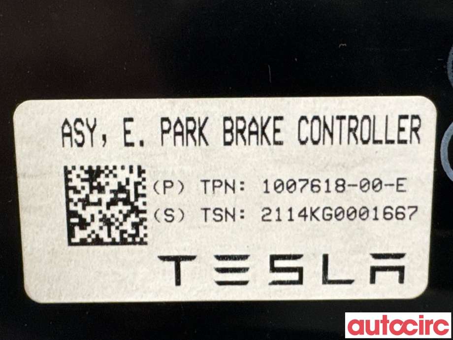 Styreenhet elektrisk parkbrems (EPB - Electric Parking Brake) til Tesla Model S 2016-2021 (Fase 2) (TESLA|1007618-00-E|)