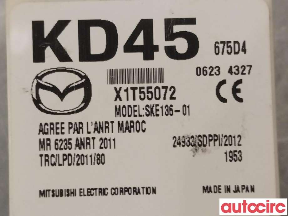 Styreenhet nøkkelfri/keyless til Mazda CX-5 2012-2017 (Type I)  (MAZDA|KD45-67-5D4A|KD45-675D4)