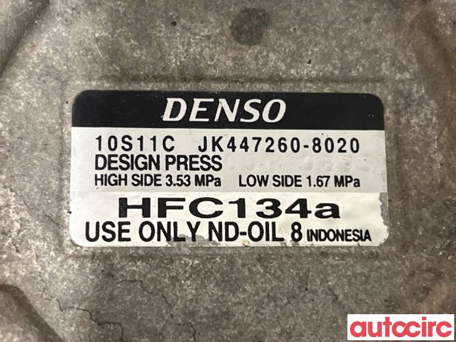 Aircondition kompressor til Toyota Hilux 2006-2011  (TOYOTA|883200K080|447260-8020|)