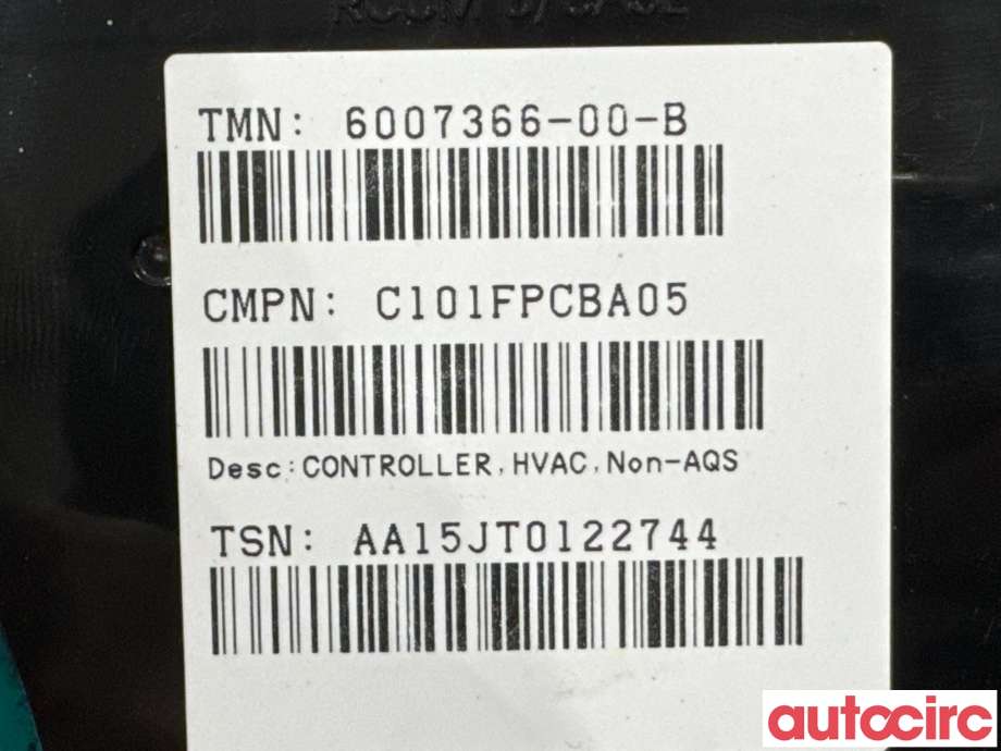 Styreenhet klima/aircondition til Tesla Model S 2016-2021 (Fase 2)  (TESLA|6007366-00-B|C101FPCBA05)