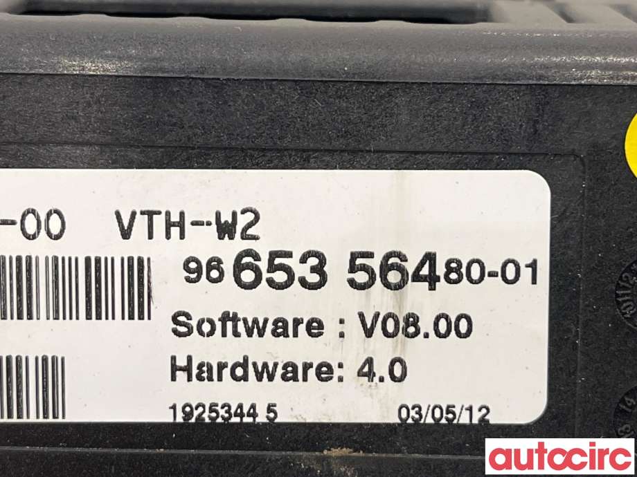 Instrumentpanel til Peugeot 508 2011-2014 (Type I, Fase 1)  (PEUGEOT|6155JT|9665356480)