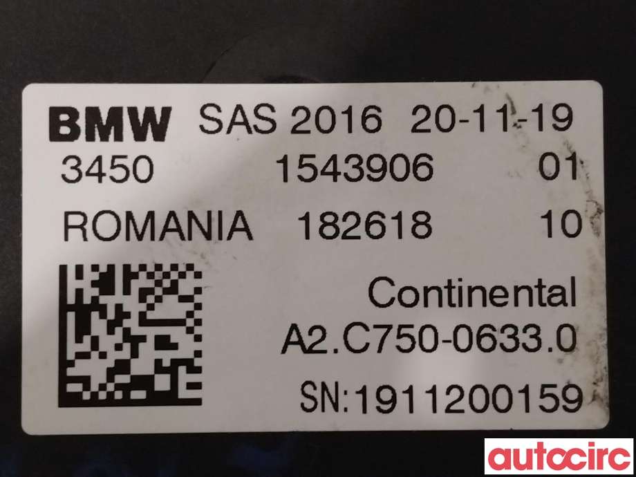Styreenhet diverse til BMW 5-Serie 2017-->> (G30/G31) (G30/G31) (BMW|34501543906)