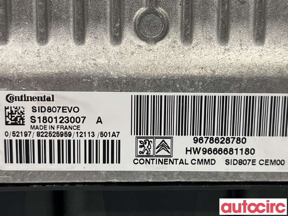 Styreenhet motor til Peugeot 508 2011-2014 (Type I, Fase 1) (PEUGEOT|1944K8|9678628780)